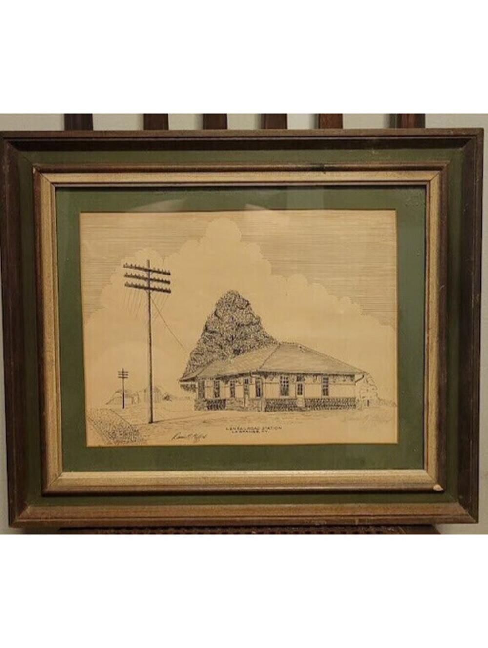Signed Artwork By Dennis N Clifford 1974 - L&N Railroad Station - 12 of 150